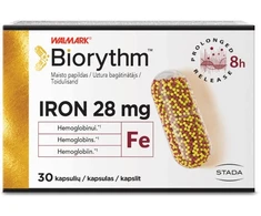 BIORYTHM Geležis 28 mg kapsulės N30