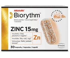 BIORYTHM Cinkas 15 mg kapsulės N30