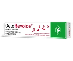 GELOREVOICE vyšnios-mentolio kietosios pastilės N20