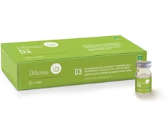 GLAM D3 Riebalų reguliatorius, skatinantis plaukų augimą, ekologiškas losjonas, 12 ampulių x 6 ml