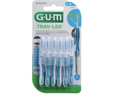 Gum® tarpdančių šepetėlis 1314 Trip 08mm 6vnt