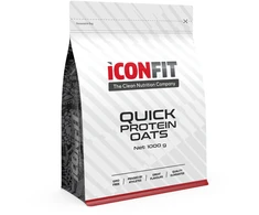 Greito paruošimo baltymų avižos ICONFIT, šokolado skonio, 1kg
