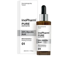 INOPHARM „Pure Elements“ veido šveitiklis su 20 % glikolio rūgštimi, 30 ml