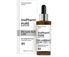 INOPHARM Pure Elements 5% pieno rūgštis + HA veido pilingas 30 ml