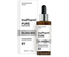 INOPHARM_Pure su 9% AHA ir 30 ml BHA hidroksirūgštimis į veidą