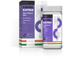 LIVOL EXTRA vitaminai Hair, Nails - Skin, 90 tabl