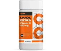 LIVOL Extra vitaminas C 400 mg kramtomosios tabletės N50