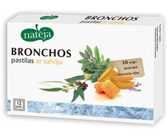 NATEJA Šalavijo bronchinės pastilės N12