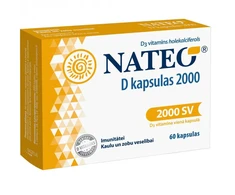 Nateo Vitaminas D 2000 SV kapsulės N60