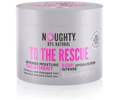 Noughty To The Rescue intensyviai drėkinanti kaukė sausiems, pažeistiems plaukams su saldžiųjų migdolų aliejumi ir juodųjų avižų ekstraktais, 300 ml