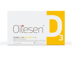 OILESEN vitaminas D3 1000 TV kapsulės N80