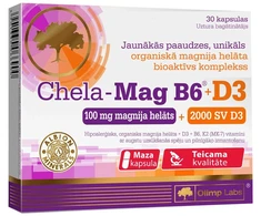 OLIMP LABS Chela-Mag B6+D3 kapsulės N30