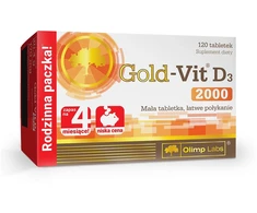 Olimp Gold-Vit D3 2000 maisto papildas 120 tablečių