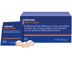 ORTHOMOL Junior C plus mandarinų skonio (30 dienos dozių)
