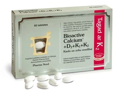 Pharma Nord Bioaktyvus kalcis + D3 + K1 + K2 tabletės N60