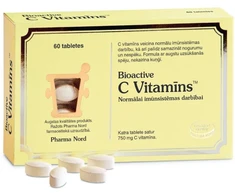 Pharma Nord BIOACTIVE Vitamin C 750 mg tabletės N60