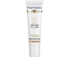 PHARMACERIS F SPF30 mineralinis matinis makiažo pagrindas 10 šviesus 30 ml