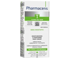 PHARMACERIS T Sebo-Moistatic SPF30 veido kremas 50 ml