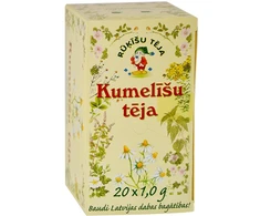 Zāļu tēja RŪĶĪŠU TĒJA, kumelīšu, 20 maisiņi paciņā x 1 g