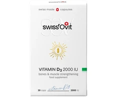 SWISS OVIT Vitamin D3 2000SV kapsulės N30