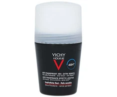 Vichy Homme Roll-on Anti-Transpirant Extra Sensitive 48H Vyriškas rutulinis dezodorantas jautriai odai, 50 ml