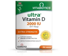 Vitabiotics Ultra Vitamin D 2000IU maisto papildas 96 tabletės