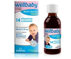 Vitabiotics Vitabiotics, Wellbaby, 14 Vitamins &amp; Minerales, Development Of Bones &amp; Muscles, Vitamins, 150 ml For Children