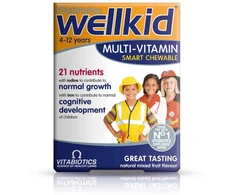 Vitabiotics „Wellkid“ multivitaminų maisto papildas vaikams, 30 kramtomųjų tablečių
