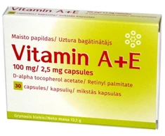 Vitamin Ae VITAMINAS A+E kapsulės N30