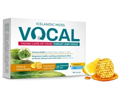 VOCAL čiulpiamieji pastilės su citrinos ir medaus skoniu N24