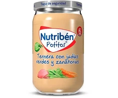 Nutribén Jautiena su šparaginėmis pupelėmis ir morkomis 235g