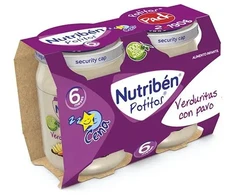 Nutriben Daržovės su kalakutiena 2x 190g