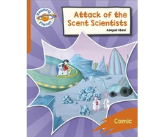 KNYGA Abigail Steel Reading Planet: Rocket Phonics – Target Practice - Attack of the Scent Scientists - Oranžinis
