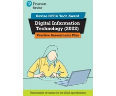 KNYGA Alan Jarvis Pearson REVISE BTEC 2022 Tech Award Digital Information Technology Practice Assessments Plus - for 2026, 2027 exams