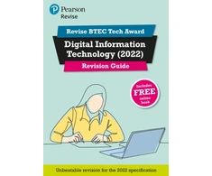 KNYGA Alan Jarvis Pearson REVISE BTEC 2022 Tech Award Digital Information Technology Revision Guide inc online edition - for 2026, 2027 exams