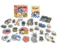 KNYGA Alasdair Stuart Cat Cafe Magnet Set