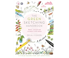 KNYGA Ali Foxon Žalias Sketching Handbook, Relax, Unwind and Reconnect with Nature