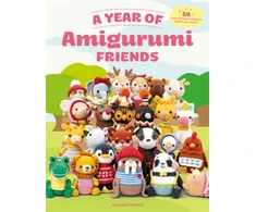 KNYGA Andreia Ferreira Year of Amigurumi Friends, 24 Cute Animals to Crochet Month-by-Month