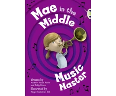 KNYGA Andrew Fusek Peters Bug Club Guided Fiction Year Two Fiction Lime A Mae in the Middle: Music Master