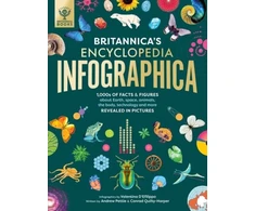 KNYGA Andrew Pettie Britannica's Encyclopedia Infographica, 1,000s of Facts &amp; Figures-about Earth, space, animals, the body, technology &amp; more-Revealed in Pictures