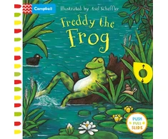 KNYGA Axel Scheffler Freddy the Frog, A Push, Pull, Slide Book