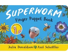 KNYGA Axel Scheffler Superworm Finger Puppet Book - the wriggliest, squiggliest superhero ever!