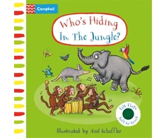 KNYGA Axel Scheffler Who's Hiding In The Jungle?, A Felt Flaps Book