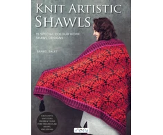 KNYGA Barbel Salet Knit Artistic Shawls, 15 Special Colour Work Designs. Exclusive Knitting Instructions for Triangular Shawl Creations. A Knitting Book for Beginners and Advanced