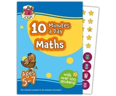 KNYGA Bookshop 10 Minutes a Day Maths for Ages 5-7 (with over 100 stickers)