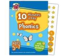 KNYGA Bookshop 10 Minutes a Day Phonics for Ages 5-7 (with over 100 stickers)