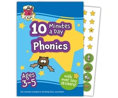 KNYGA Bookshop 10 Minutes a Day Phonics for Ages 3-5 (with over 100 stickers)
