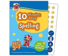 KNYGA Bookshop 10 Minutes a Day Spelling for Ages 5-7 (with over 100 stickers)