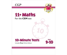 KNYGA Bookshop 11+ CEM 10-Minute Tests: Maths - Ages 9-10 (with Online Edition)