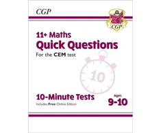 KNYGA Bookshop 11+ CEM 10-Minute Tests: Maths Quick Questions - Ages 9-10 (with Online Edition)